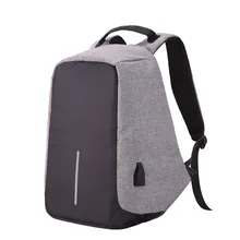 Мужской холщовый рюкзак с защитой от кражи с Usb зарядное устройство для ноутбука Бизнес унисекс рюкзак водонепроницаемая Женская дорожная сумка