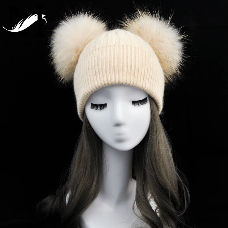 bonnet homme pompon fourrure