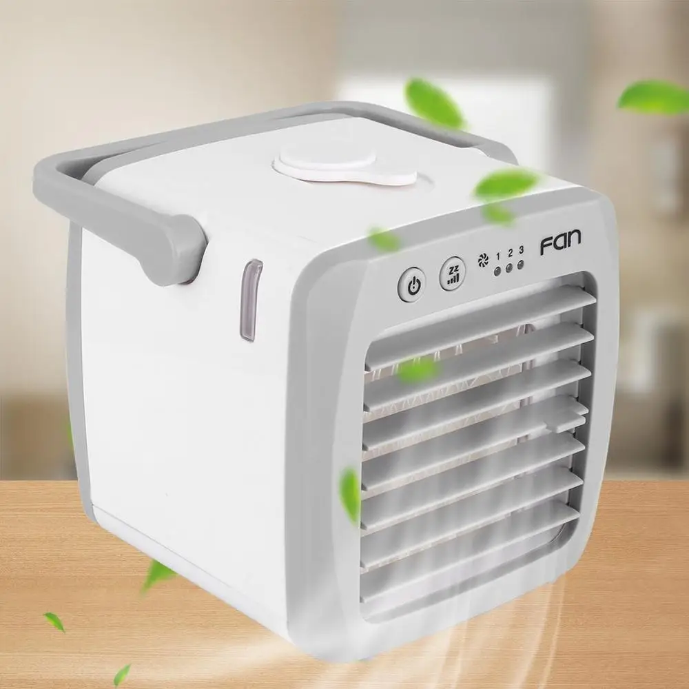 

Negative ion mini air conditioning fan USB desktop air cooler dormitory refrigeration movable fan