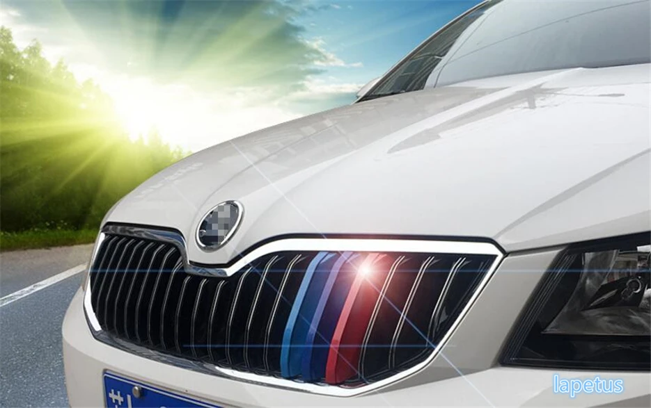 Colorfully ! For Skoda Octavia MK3 A7 2015 2016 2017 ABS Front Grill
