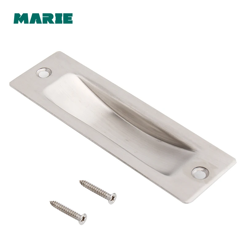 square handle invisible Recessed furniture Handle conceal drawer flush pull