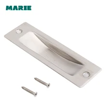 Cheap square handle invisible Recessed furniture Handle conceal drawer flush pull