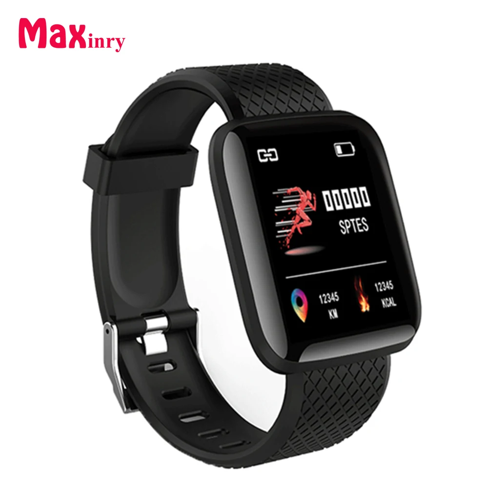 Maxinrytec 116 plus Band Водонепроницаемый фитнес-трекер счетчик шагов Push-сообщение монитор сердечного ритма умный Браслет для Android