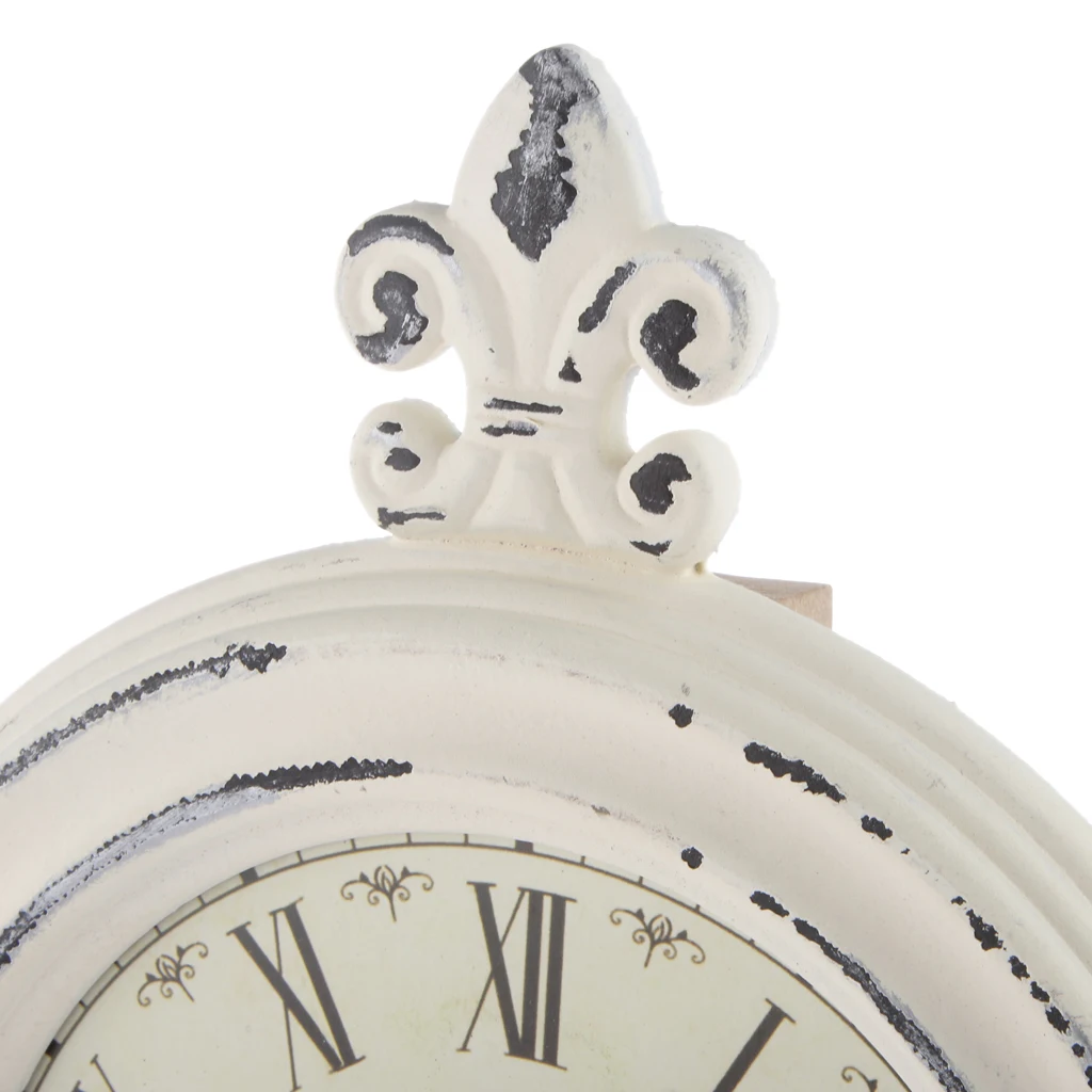 Vintage European Wood Clock Home Decor Collection Simple Life Watch for Home Tabletop Desk Display