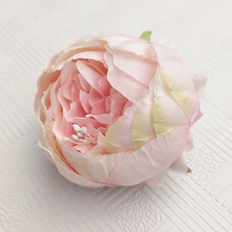 artificial flowers heads silk peonies roses flower head fake flower (6)