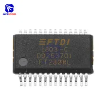Microplaquetas de ic ft232rl ft232r ft232 usb para circuitos integrados originais de série uart 28-ssop para arduino