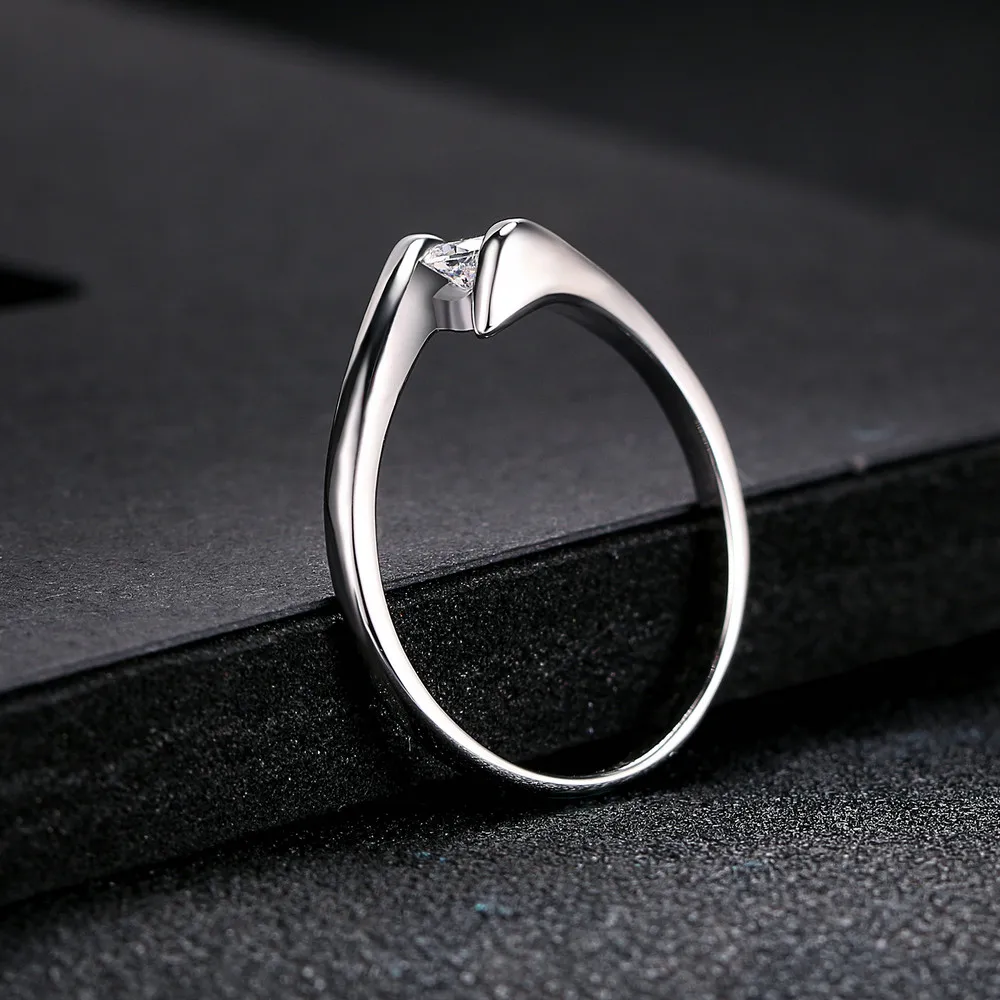 Double Fair Zirconia Engagement Rings For Bride Women Wedding Jewelry Finger Accessories Gift DFR198