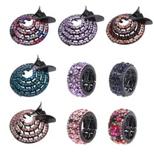 Модные женские заколки для волос гнездо шпилька для волос с горным хрусталем конский хвост булочка держатель аксессуар для волос Зажимы Инструменты для укладки