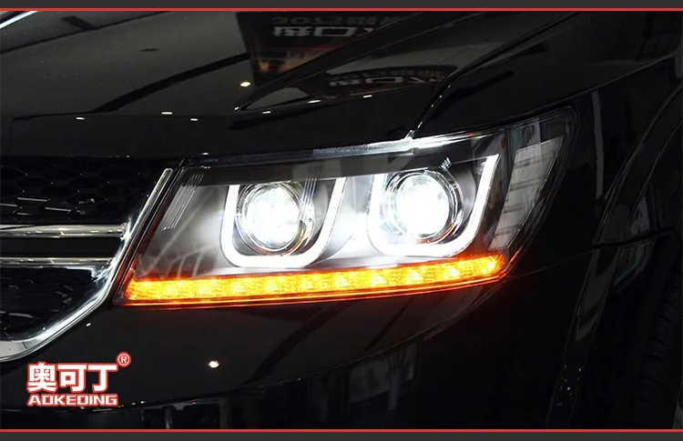 AKD автомобильный Стайлинг Для Dodge JCUV фары 2009- Journey фары светодиодный DRL Hid Freemont Angel Eye Bi Xenon луч аксессуары