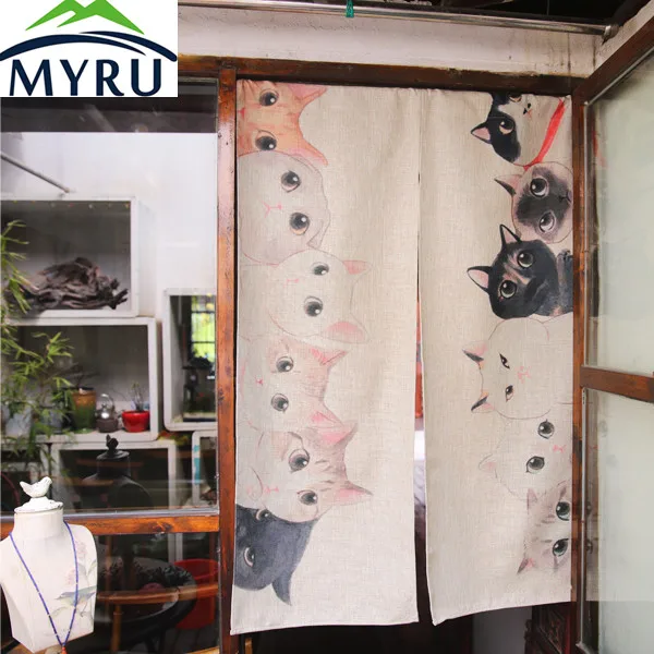 MYRU Japanse katoen deur gordijn creatieve kinderkamer partitie ... MYRU Japanse katoen deur gordijn creatieve kinderkamer partitie ...