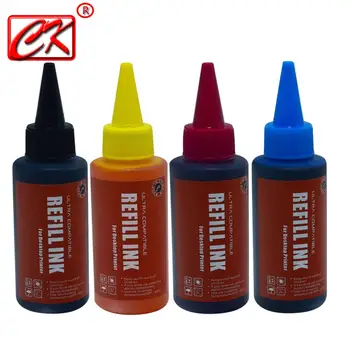 

Universal High quality 4 Color 100ml Dye Ink For Canon HP Brother Lexmark DELL Kodak Inkjet Printer CISS Cartridge Printer Ink