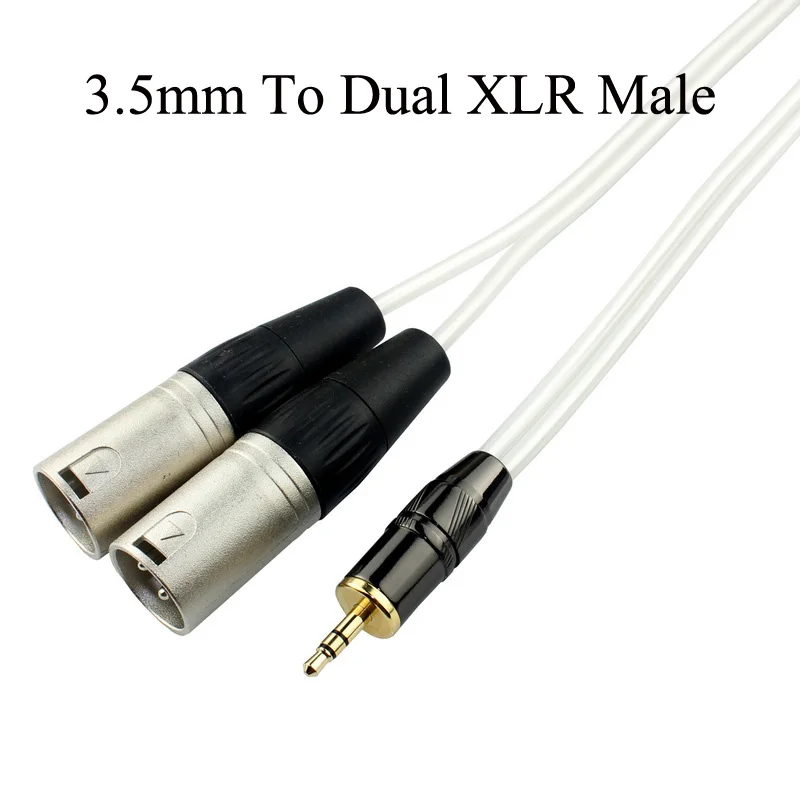 GUSUO 3 5 мм стерео разъем с двойным XLR Мужской Женский Pro музыкальные колонки миксер