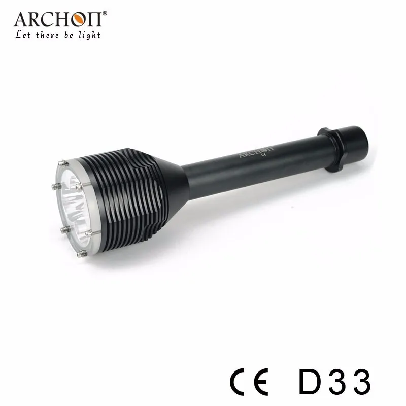 ARCHON D33 фонарь для дайвинга 3* CREE XM-L2 U2 светодиодов Макс 3000 подводный фонарик lumen подводный 100 м водонепроницаемый фонарь для дайвинга