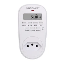 Brazil BR Plug Outlet 7 Day Weekly Programmable Digital Plug Timer Switch Time Relay Wall Clock Power Socket AC 110V 120V 220V 1