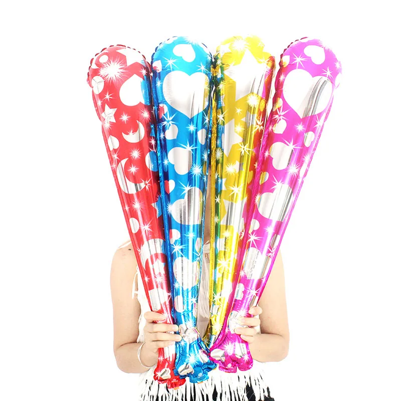 

1pc 79cm Inflatable Cheering Sticks Long Balloon Cheers Bar Refueling Sticks Strip For Concert Football Fans Cheerleading Props