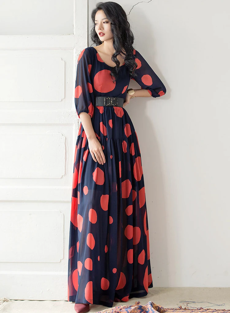 New Fashion 2017 Designer Maxi Dress 