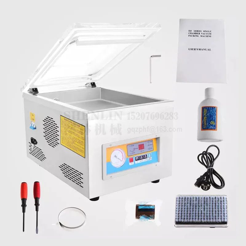 Вакуумный упаковщик SHENLIN DZ260C стационарный вакуумный для пластиковых пакетов