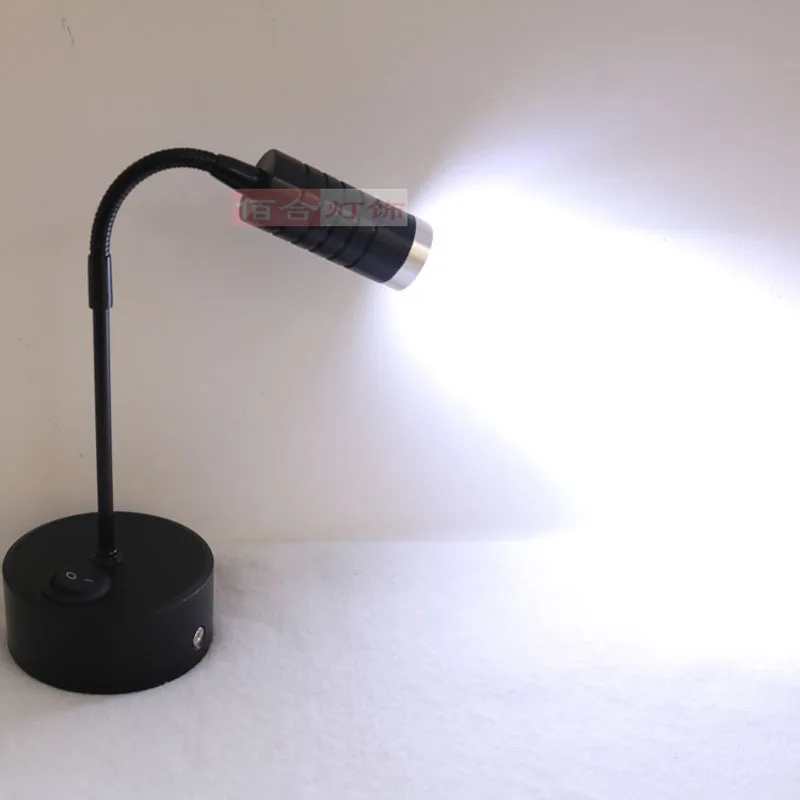 

Charger LED Spotlight lights small cabinet lamp display cabinet light creative black single heads Spotlight lamp SD66 LU1019