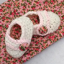 Vintage rosa crochet bebé mary jane botines crema rosa zapatos hechos a mano baby shower foto prop