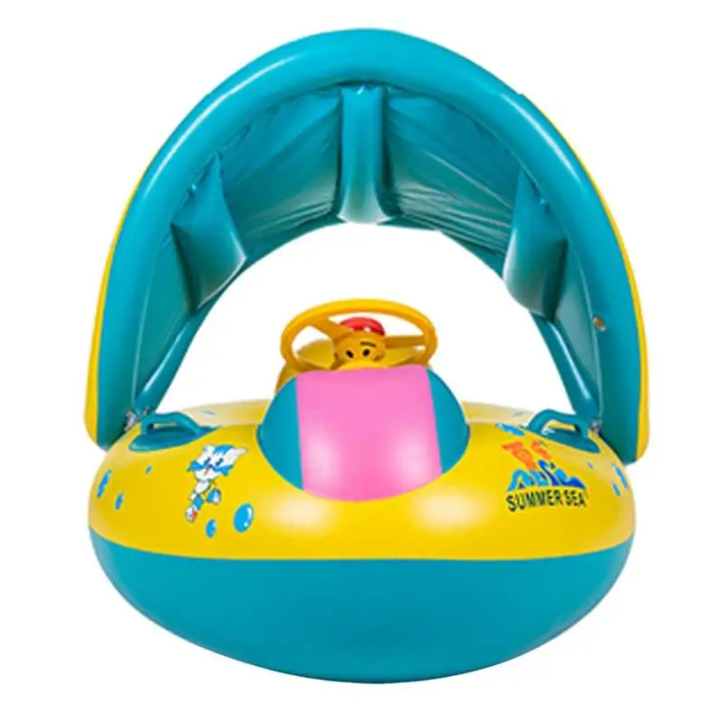 Детский летний бассейн надувной плавающий круг поплавок водный игровой бассейн игрушка плавательный круг лодка водный спорт