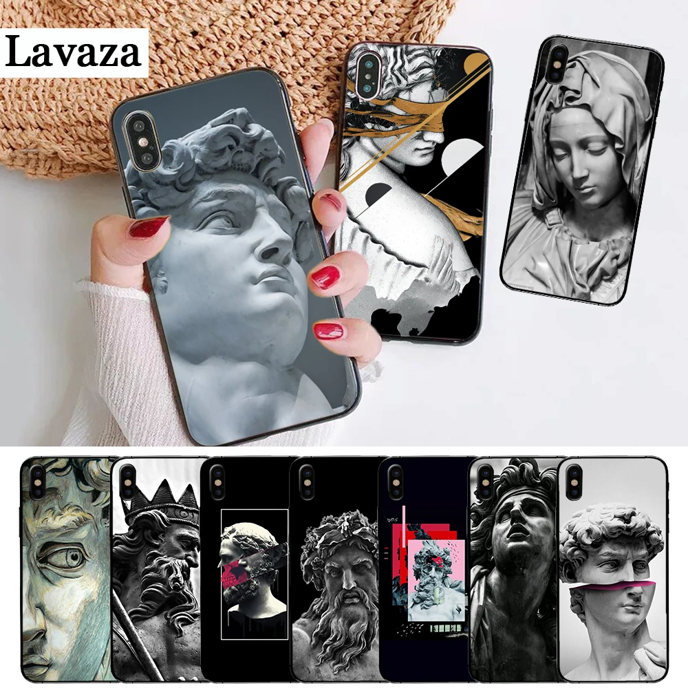 

Lavaza Alternative statue art Pattern Silicone Case for iPhone 5 5S 6 6S Plus 7 8 X XS Max XR