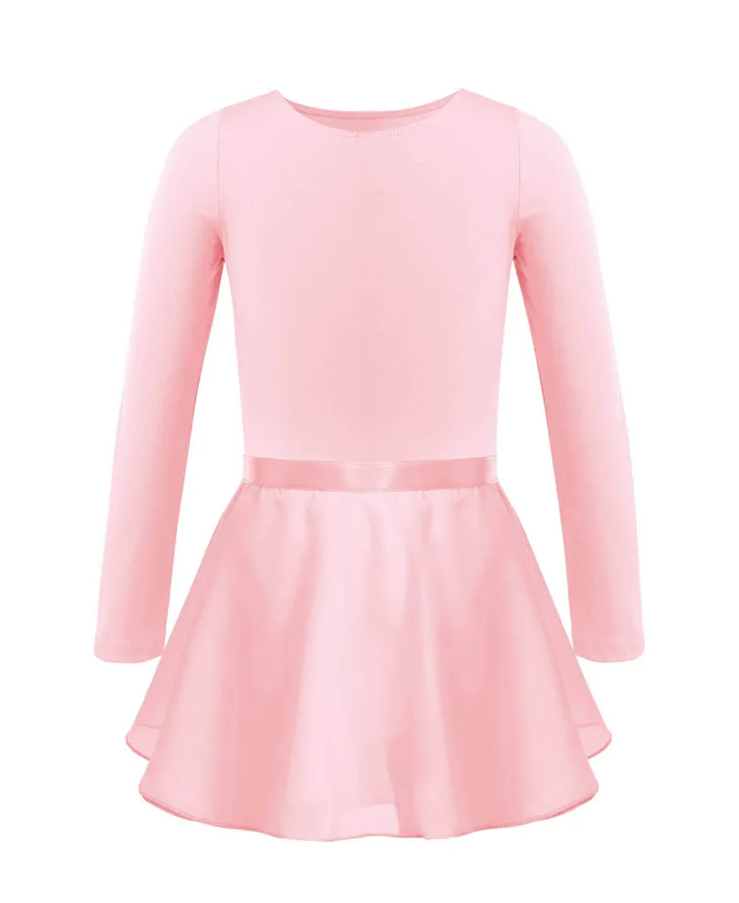 ChicTry Kids Ballet Tutu Dance Class Performance Dress Children Girls Gymnastics Leotard Dancewear Clothes with Tied Skirt Set Ballet Leotard Tutu Skirt Dance Leotard Ballet Dress Girls Dance Costumes