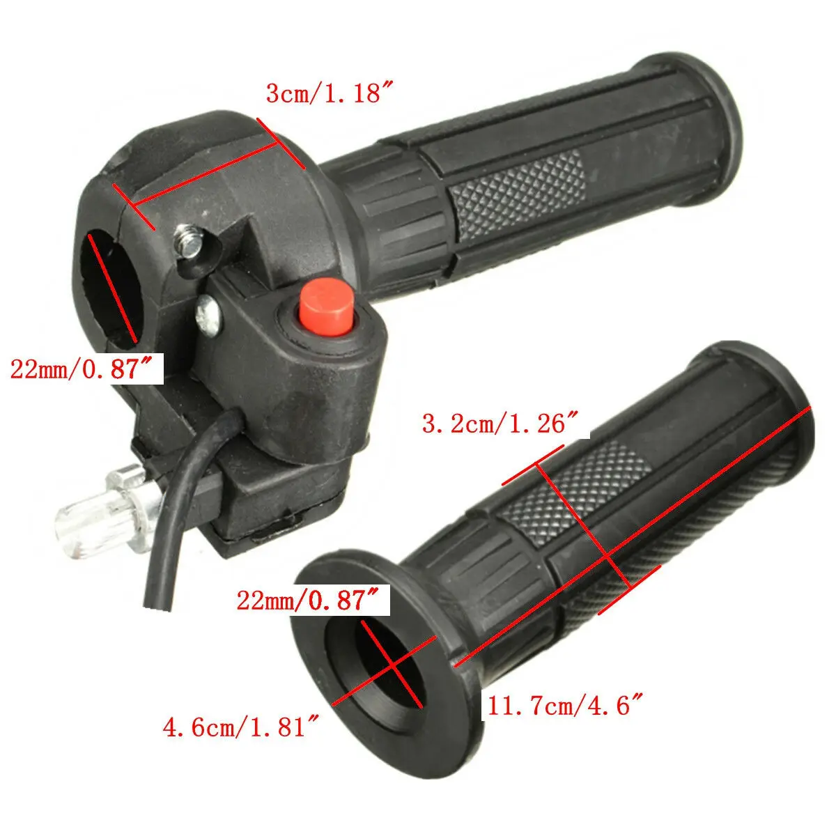 22 мм дроссельная ручка ручной Сцепной кабель выключатель мини для мотоциклов, квадроциклов питбайк