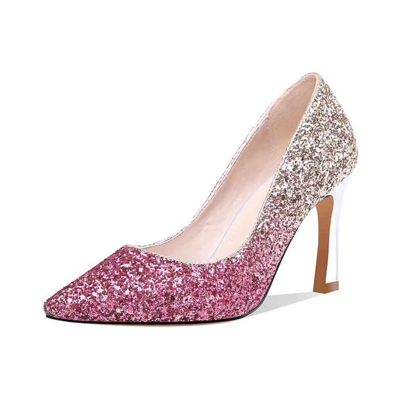 SARAIRIS Sexy Thin High Heels Party women's Stiletto Large Size 43 Ins Style new Brand New Bling Classics women's Shoes
