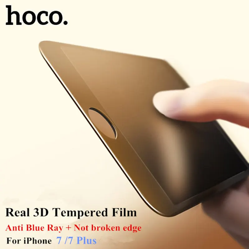 HOCO 3D Curved Edge full cover Tempered Glass For iPhone 7 full screen tempered glass for