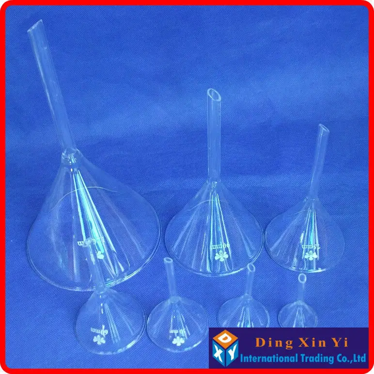 (8 pieces/lot) 40mm funnel,Laboratory glass triangle funnel,Diameter of 40 mm