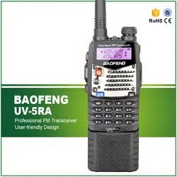Бесплатная доставка 5 Вт Оригинальный Baofeng двухканальные рации трансивер UV-5RA с длинными батарея бесплатная наушники