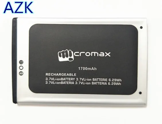 100% высококачественный литий-ионный аккумулятор Q333 1700 мАч для Micromax мобильный