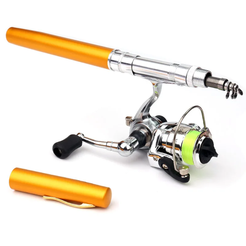 EMMROD 1M Mini Portable pen-fishing Small Sea Otter Throwing Sandpiper Rod XH1
