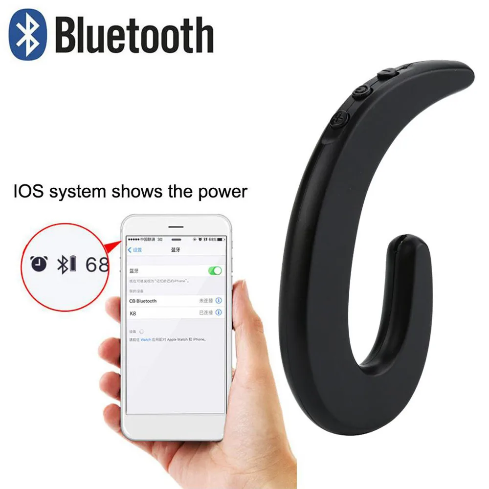 Наушники с костной проводимостью Беспроводная Bluetooth 4 2 Спортивная гарнитура