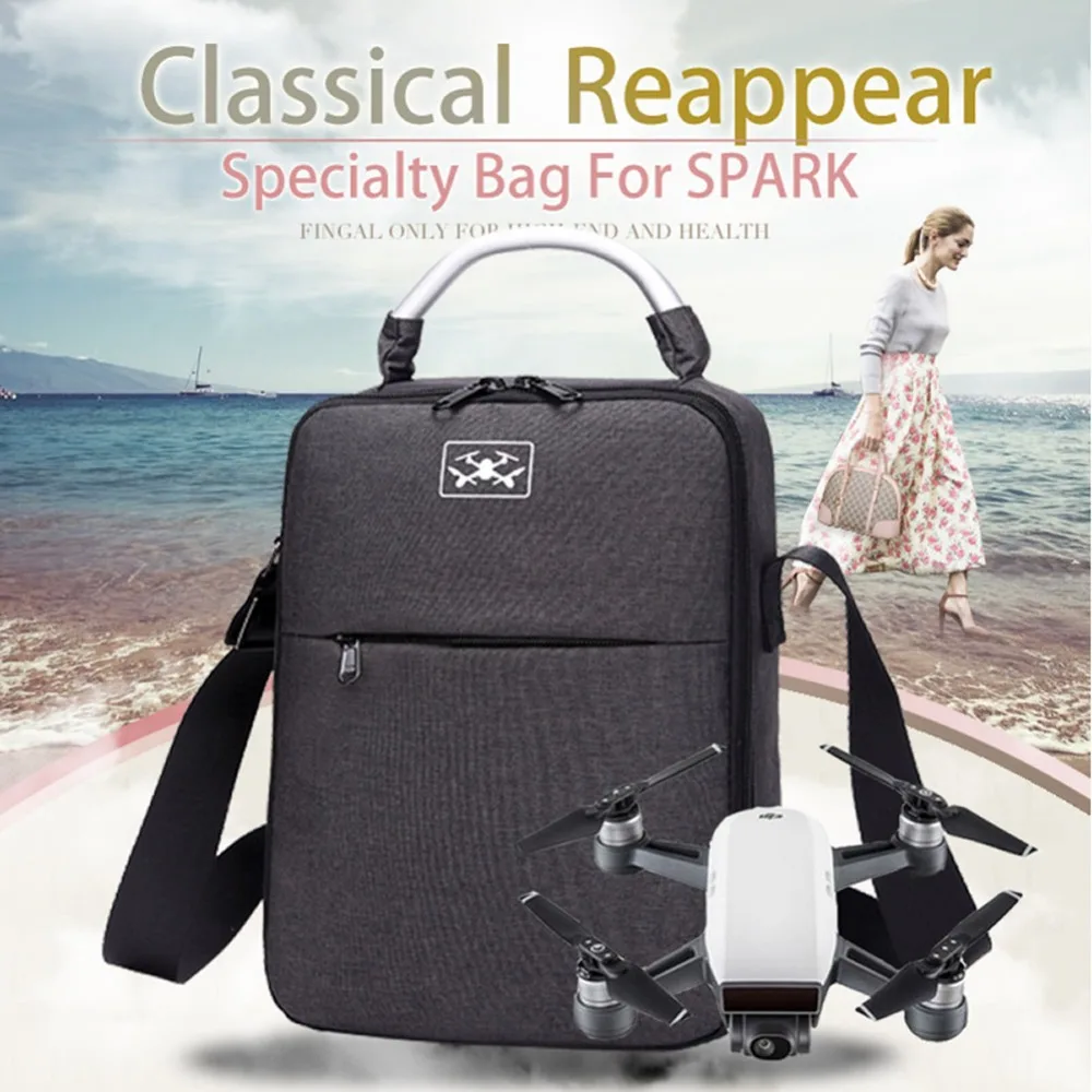 

DJI Spark RC Drone Shoulder Bag Handbag Canvas Specialty Carrying Travel Advanced Standard Case For RC Quadcopter Accessories