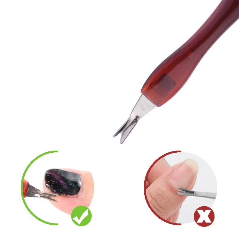 

WiRinef Nail Art Beauty Tool Cuticle Pusher Dead Skin Fork For Manicure Cuticle Remover Cuticle Scissors