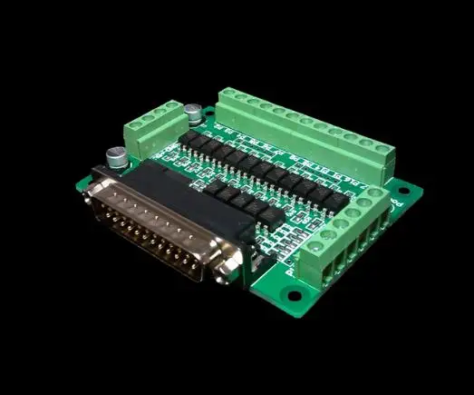 

CNC parallel port interface board photoelectric isolation (support KCAM4, EMC2/linuxcnc)