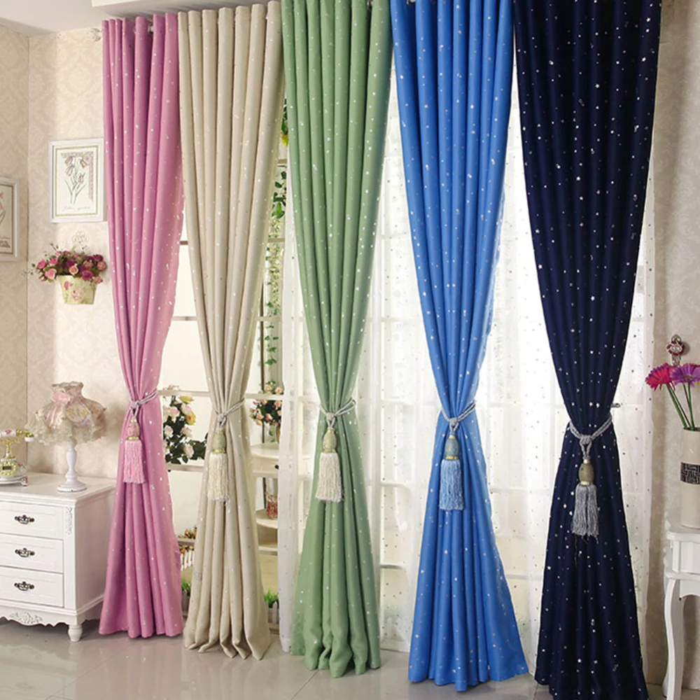 

2 Pcs Blackout Curtains Kid's Room Drapes for Bedroom for Window Treatment Blinds Curtains for Living Room the Bedroom Blinds