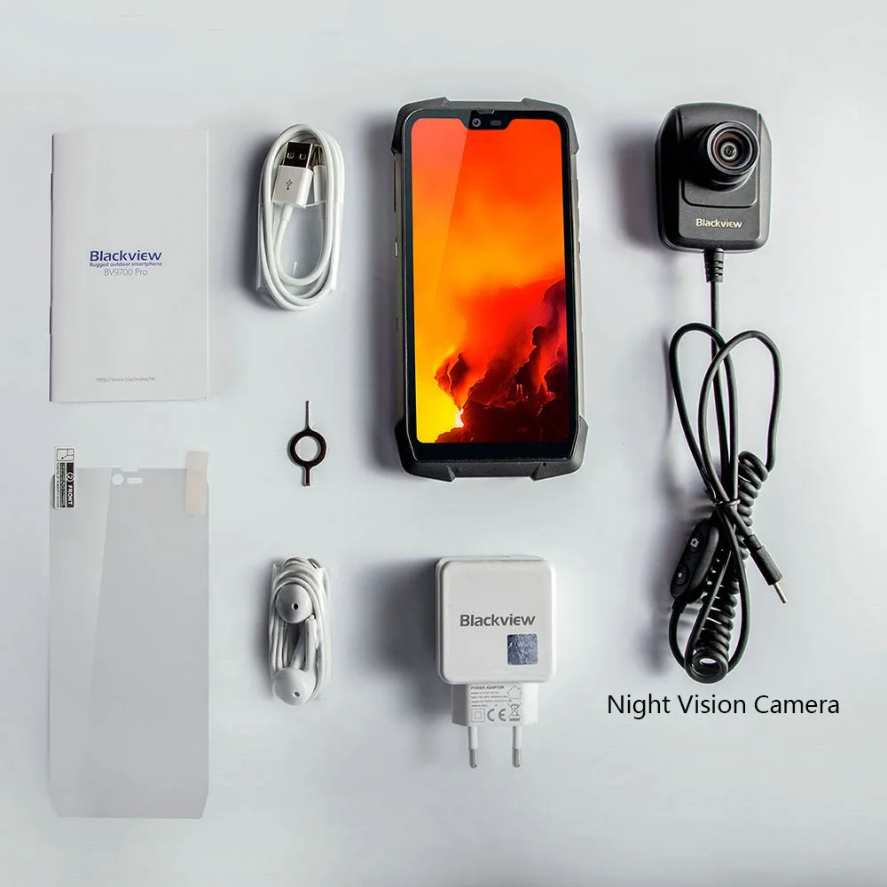 Смартфон Blackview BV9700 Pro IP68 6 ГБ + 128 Гб Android 9 0 камера ночного видения 16 Мп 4G мобильный