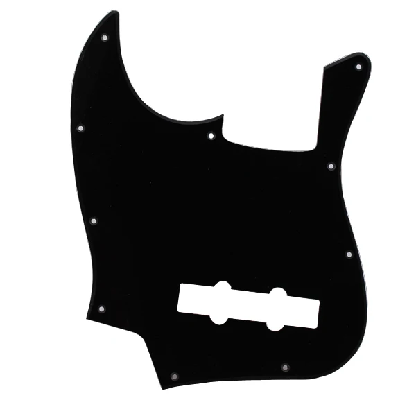 Black 1 Ply 10 Hole Pick Guard Pickguard Anti-scratch Plate Shield for JB Jazz Bass Guitar Accessory