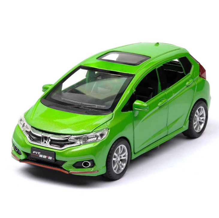 1:32 игрушечный автомобиль Honda Fit Металлический Игрушечный Автомобиль из сплава