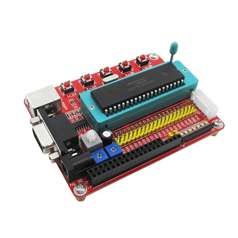 

1PCS Mini System PIC Development Board + Microchip PIC16F877 PIC16F877A