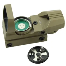 Коричневый цвет голографический 4 Сетка красный/зеленый точка Тактический зеркальный прицел с креплением для пистолета 33 мм