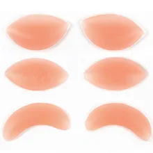 1 пара простые силиконовые подушечки для бюстгальтера, невидимые, уплотненные, пуш-ап груди, вставки подкладки бюстгальтера