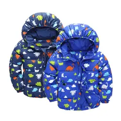 Детские зимние куртки 2018 новая детская одежда из хлопка для младенцев детская куртка детская теплая Стеганое пальто Верхняя одежда для