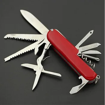 

1pcs 5in1/7in1/9in1/11in1 Swiss Switzerland Stainless Steel Pocket Folding Army Knife Multifunction Outdoor Survival Tools