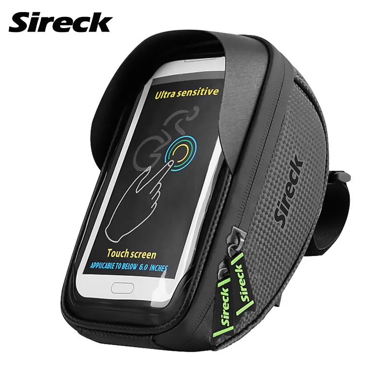 Sireck MTB Bike Bag Waterproof Bicycle Frame Saddle Bag 6.0'' Touchscreen Phone Case Cycling Handlebar Bag Bicycle Accessories