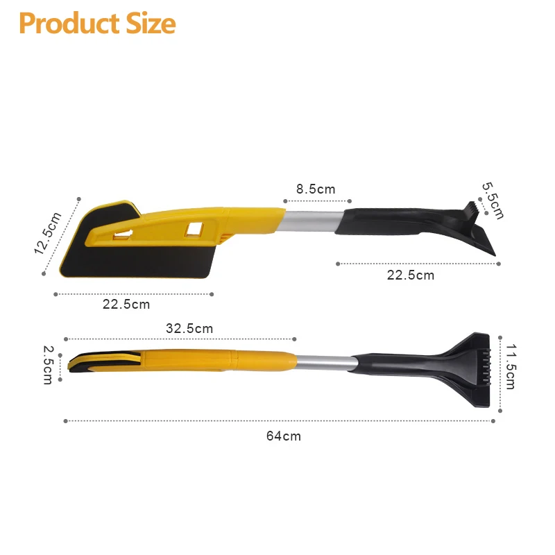 Автомобильный скребок для льда многоцелевой снежной лопатой очищающий скребок резиновые губчатая лопатка не повредит Автомобиль