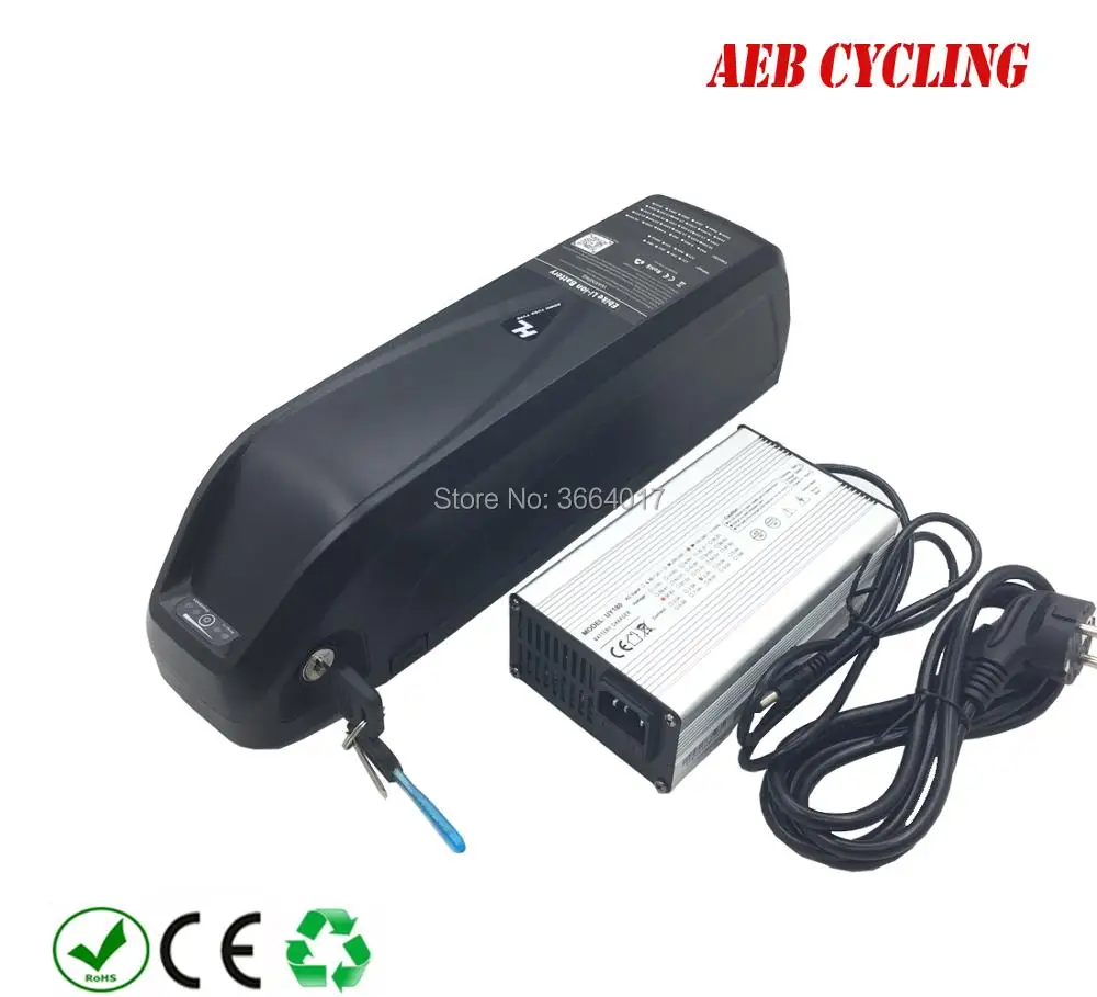 USB hailong вниз трубка ebike батарея 500 Вт 750 Вт 1000 Вт 36 в 48 в 52 в 15Ah 16Ah 17.5Ah 20Ah 24,5 Ah литий-ионная Акула батарея