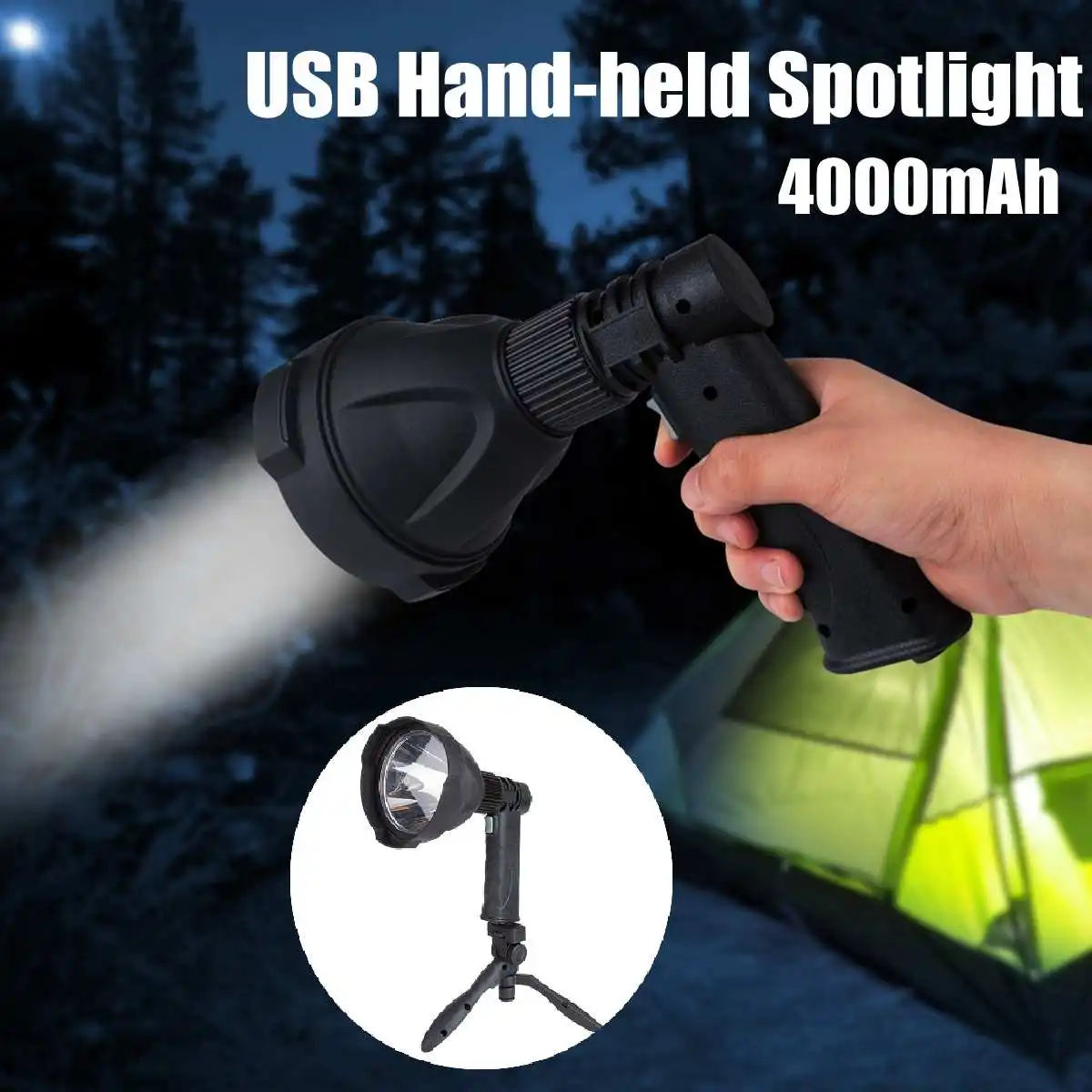 

High Powerful 10W 10000lm Smuxi Portable Work Lamp L2 COB LED flashlight Spotlight zoomable Worklight Rechargeable waterproof